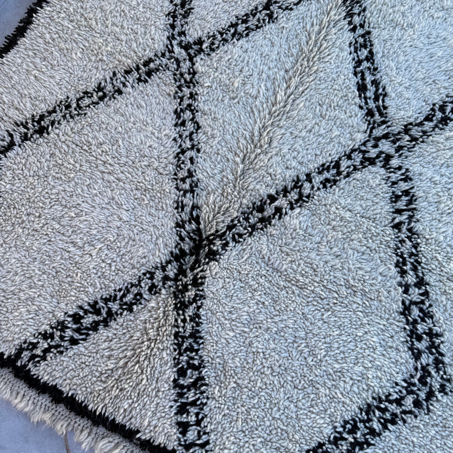 Beni Ourain Teppich 144x230 cm Vintage Muster