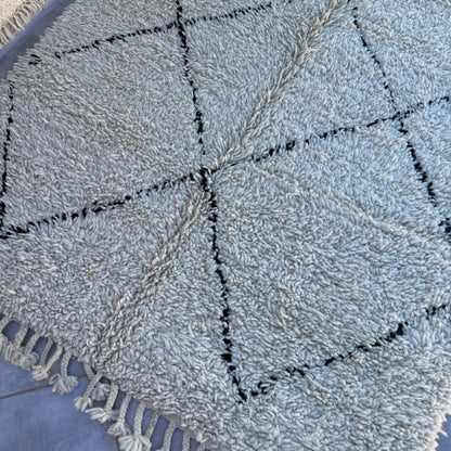 Beni Ourain Teppich 152x237 cm Rauten