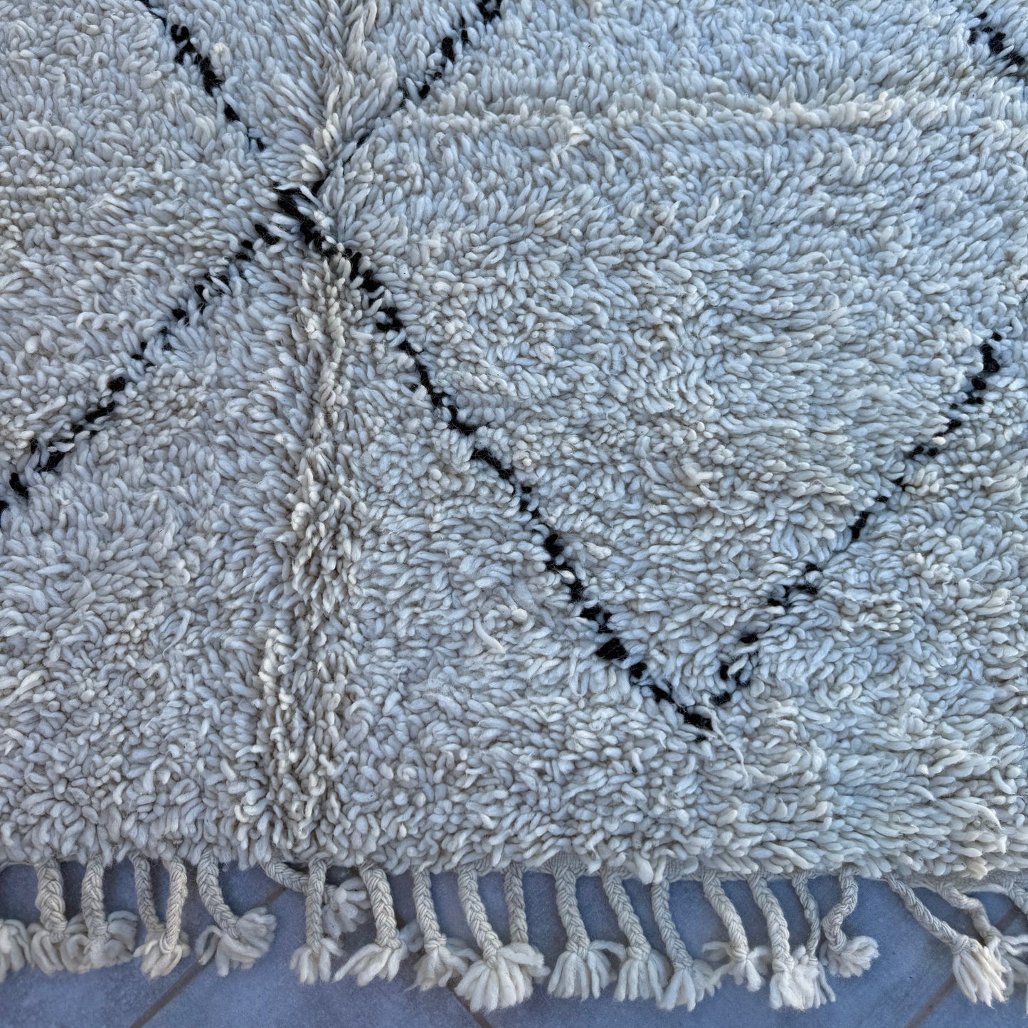 Beni Ourain Teppich 152x237 cm Rauten