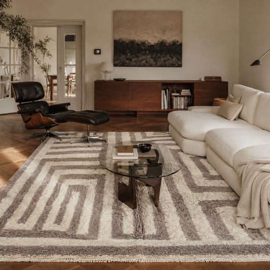 Beni Mrirt "Bold" beige natur ab 70x140 cm