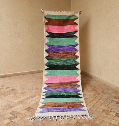 Kelim Läufer Marokko 87x295 cm