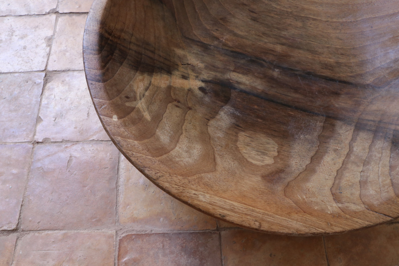Alte rustikale Holzschale Walnussholz Ø 37cm