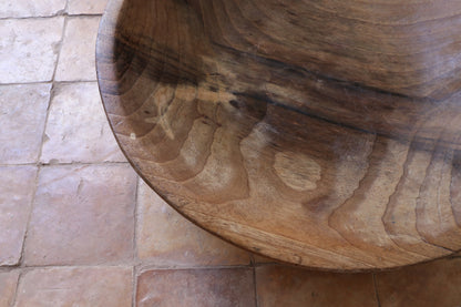 Alte rustikale Holzschale Walnussholz Ø 37cm