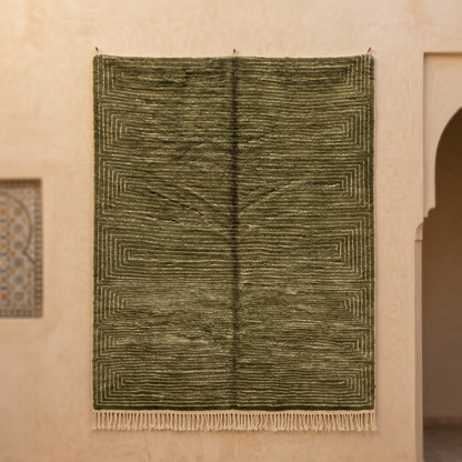 Beni Mrirt Teppich Olive ab 70x140 cm