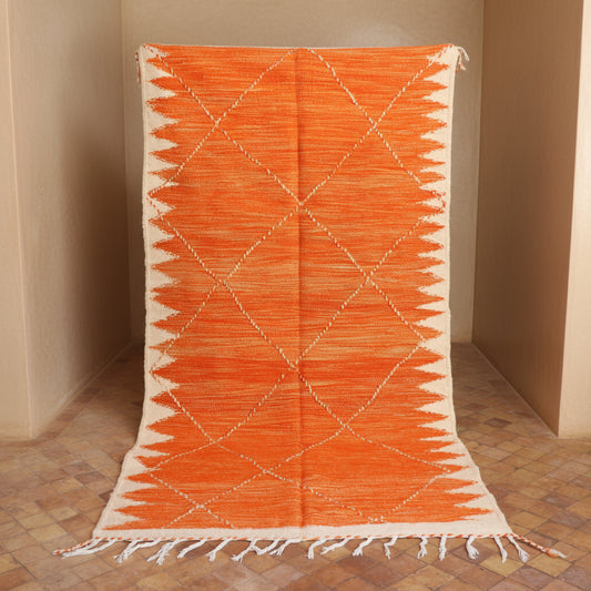 Boujaad Kelim Schurwolle Teppich 140x270 cm