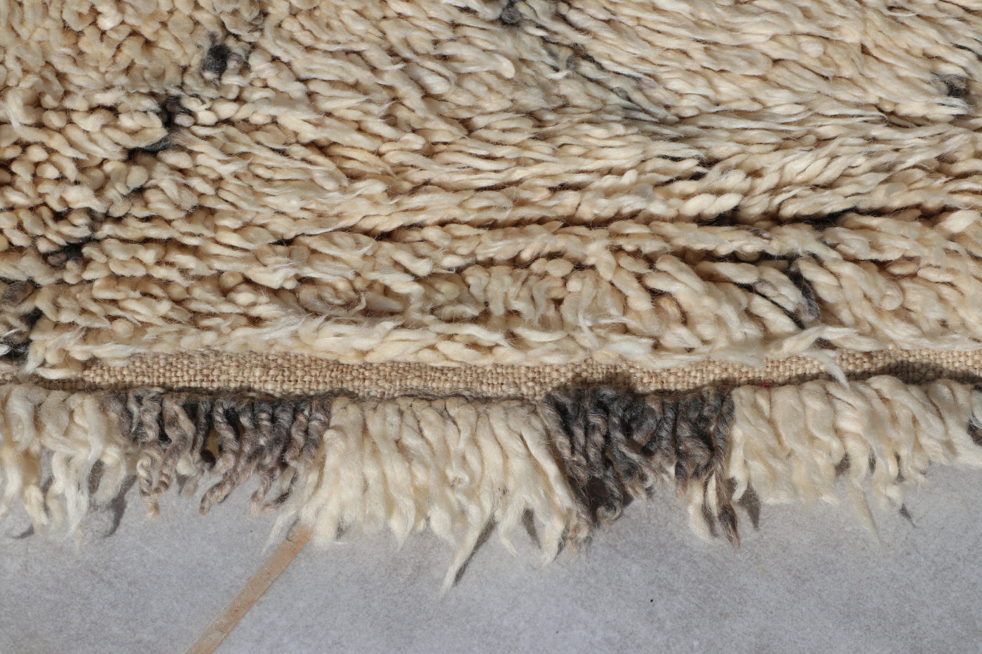 Vintage Beni Ourain Berberteppich 204x306 cm Rauten