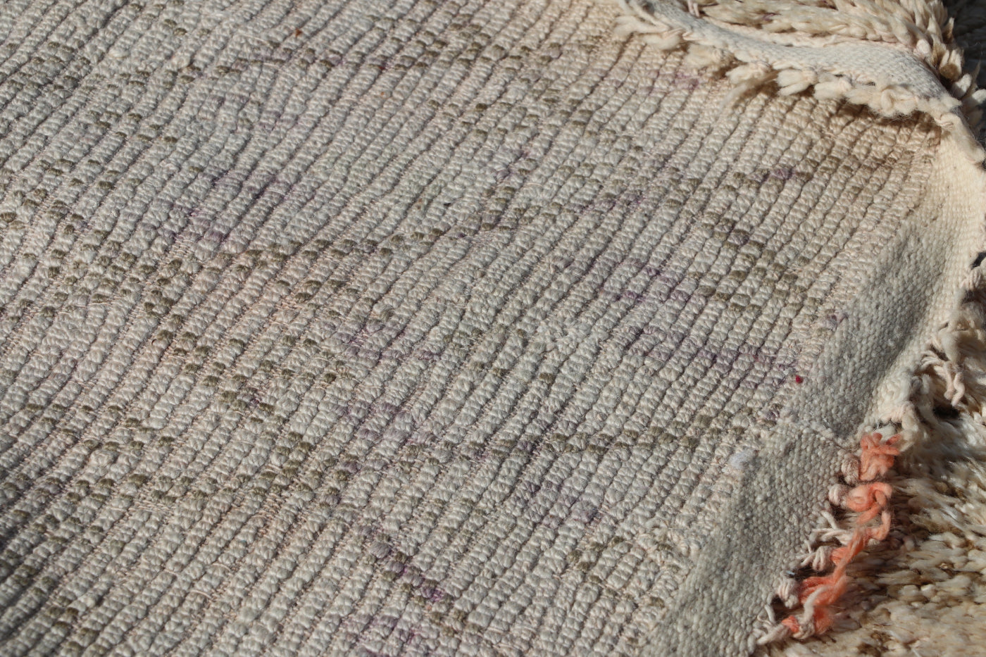 Vintage Beni Ourain Berberteppich 198x268 cm Rauten