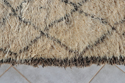 Vintage Beni Ourain Berberteppich 204x306 cm Rauten