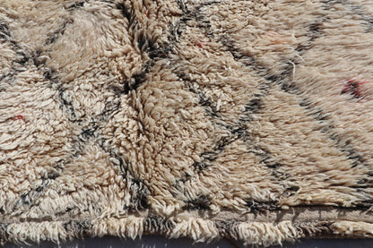 Vintage Beni Ourain Berberteppich 204x306 cm Rauten