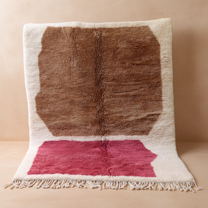 Modernes Design - Marokkanischer Wollteppich Beni Mrirt in Schurwolle-Qualität