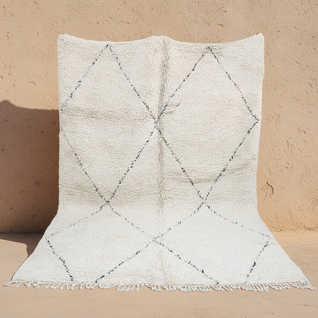 Reiner Wollteppich aus 100% Schurwolle Onlineshop Berber Teppiche Marokko