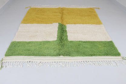 Azilal Teppich grün gelb 185x230 cm