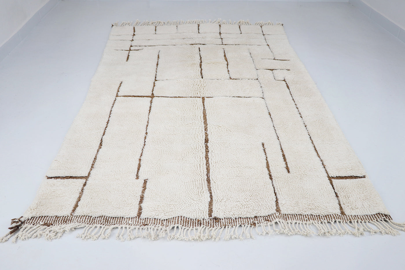 Beni Mrirt grafische Linien naturbraun 160x260 cm