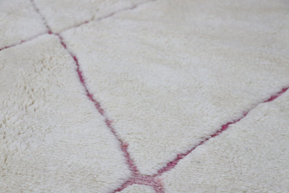 Berber carpet Beni Mrirt washed pink 325x400 cm