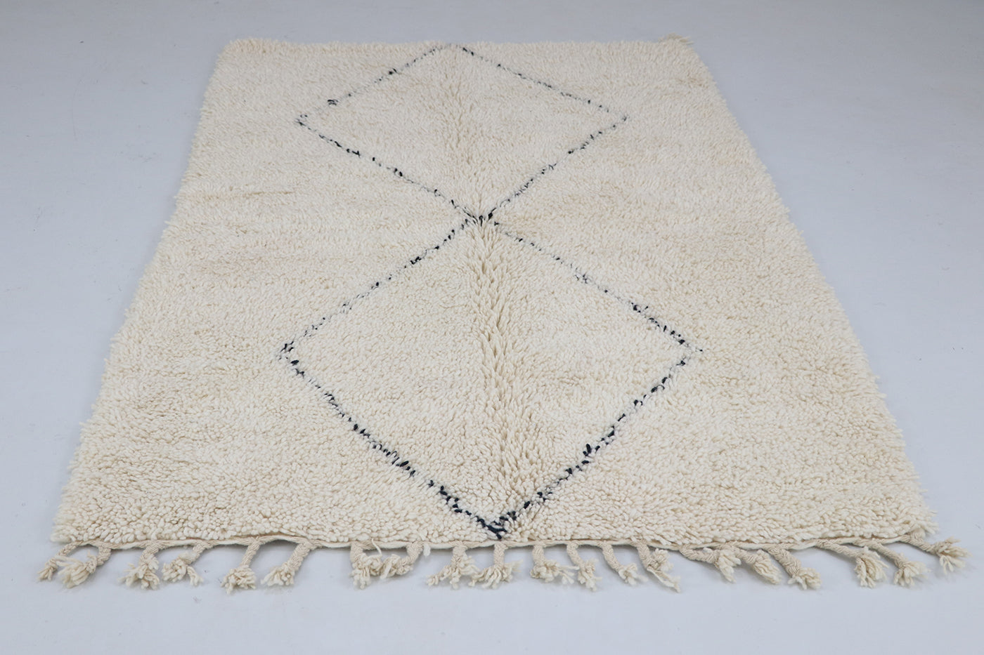 Berber carpet Beni Ourain diamond 123x191 cm