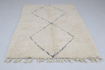 Berber carpet Beni Ourain diamond 123x191 cm
