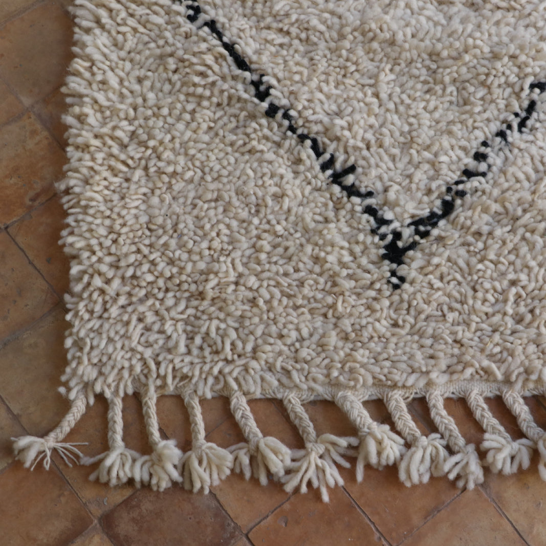 Beni Ourain Teppich 152x237 cm Rauten