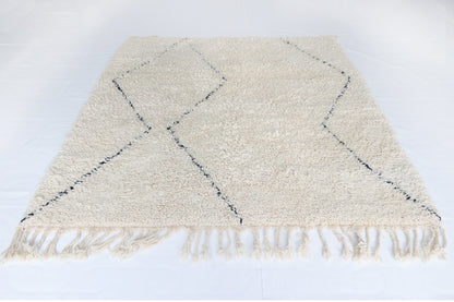 Beni Ourain Berber carpet abstract diamond 145x172 cm
