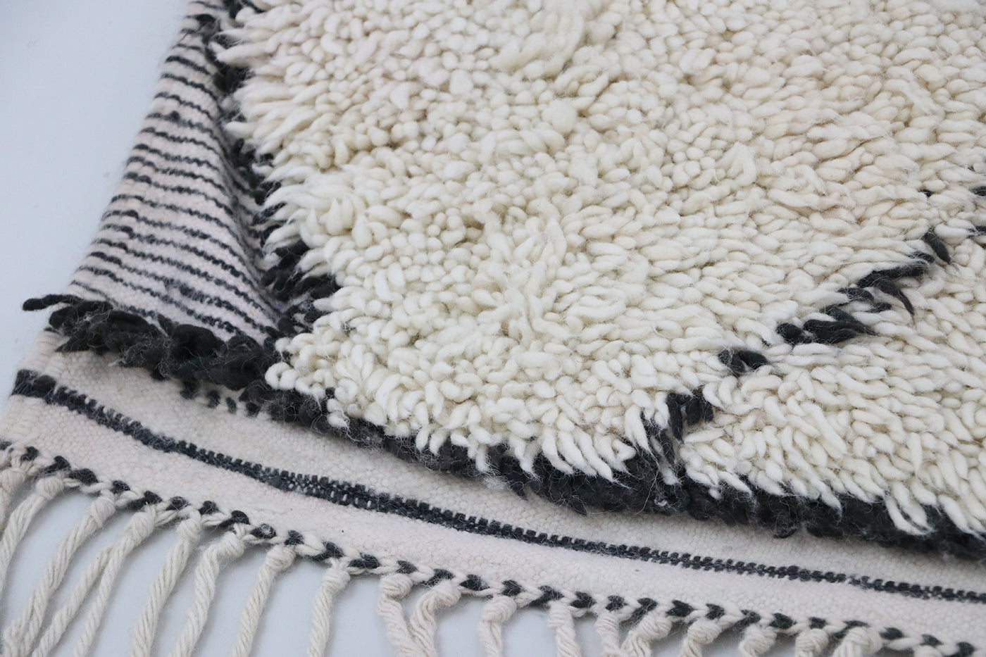 Beni Ourain Teppich mit Webrand 194x310 cm