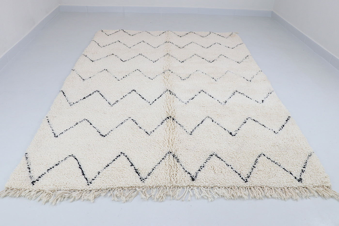 Beni Ourain zigzag pattern 190x260 cm