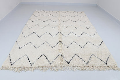 Beni Ourain zigzag pattern 190x260 cm
