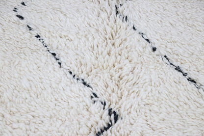 Beni Ourain zigzag pattern black from 60x90 cm