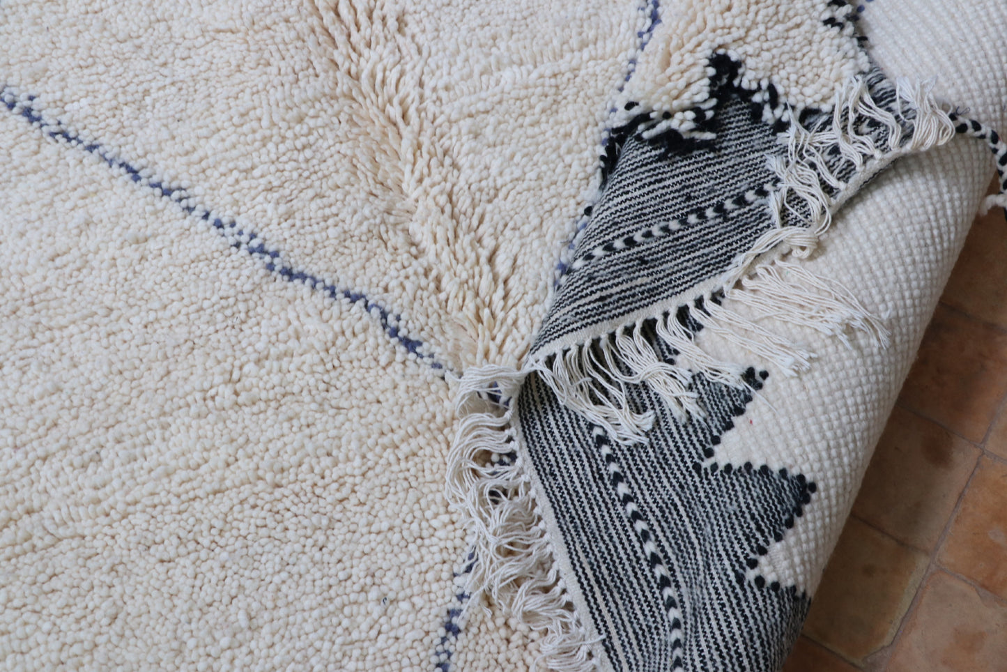 Berberteppich Beni Ourain Blue ab 70x140 cm