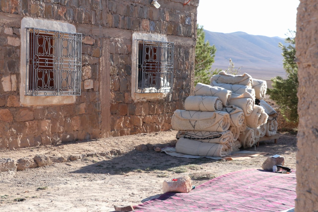 Colorful Berber carpet Beni Ourain 218x315 cm