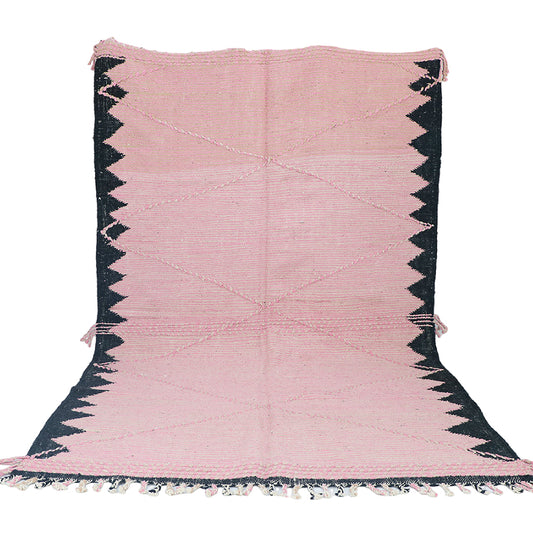 Zanafi Kelim rosa-schwarz 200x300 cm