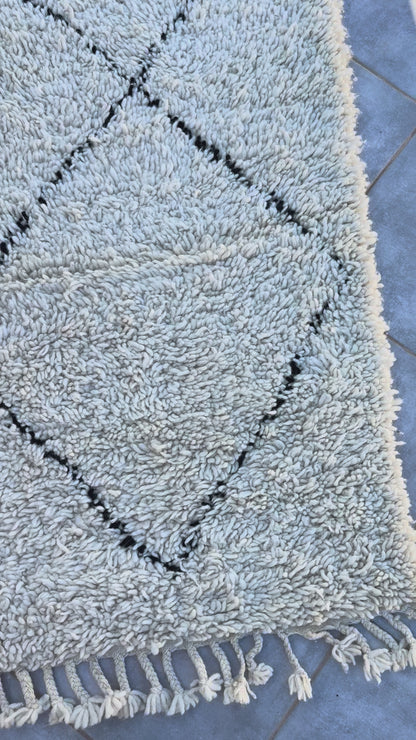 Beni Ourain Teppich 152x237 cm Rauten