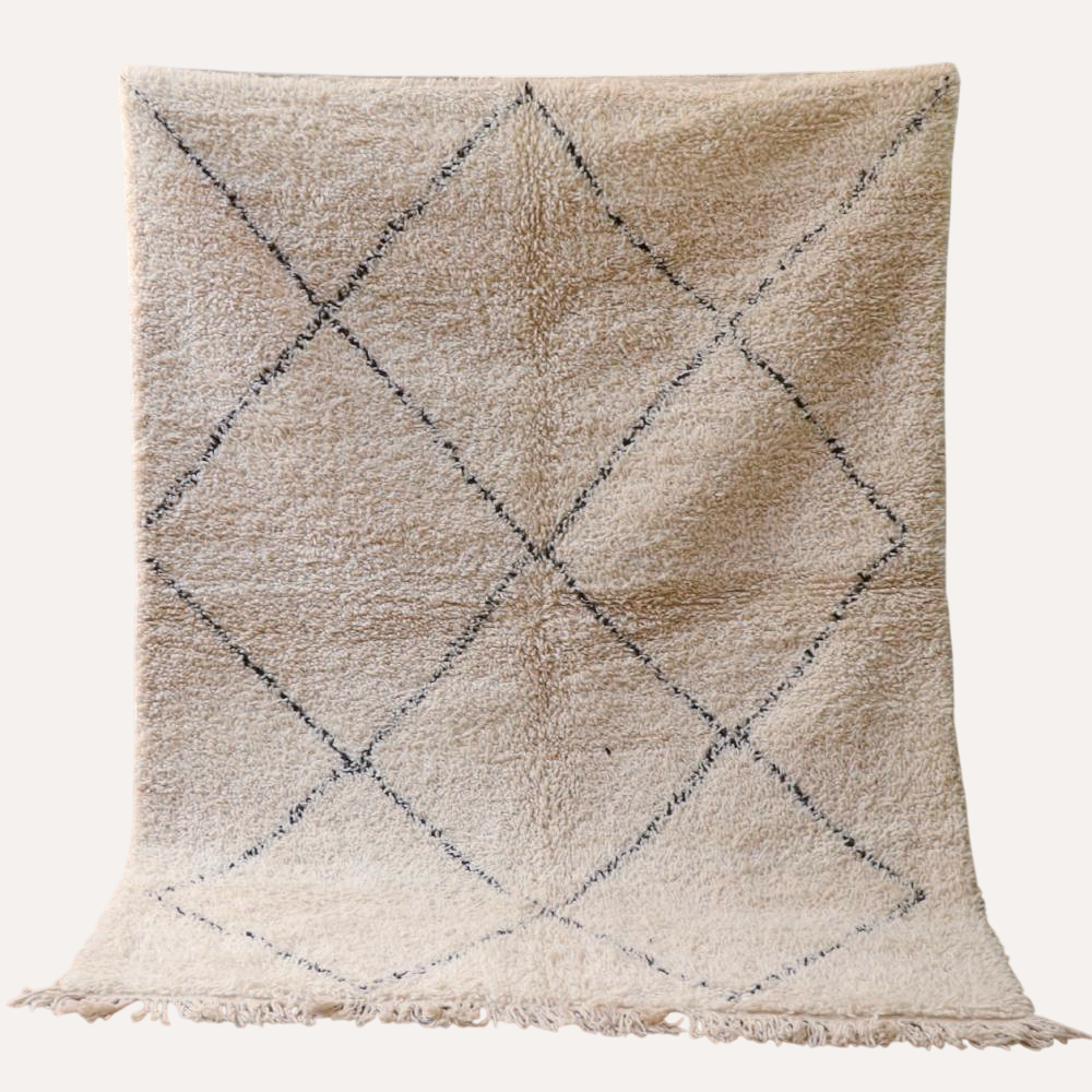 Beni Ourain Berber carpet Diamond 227x303 cm