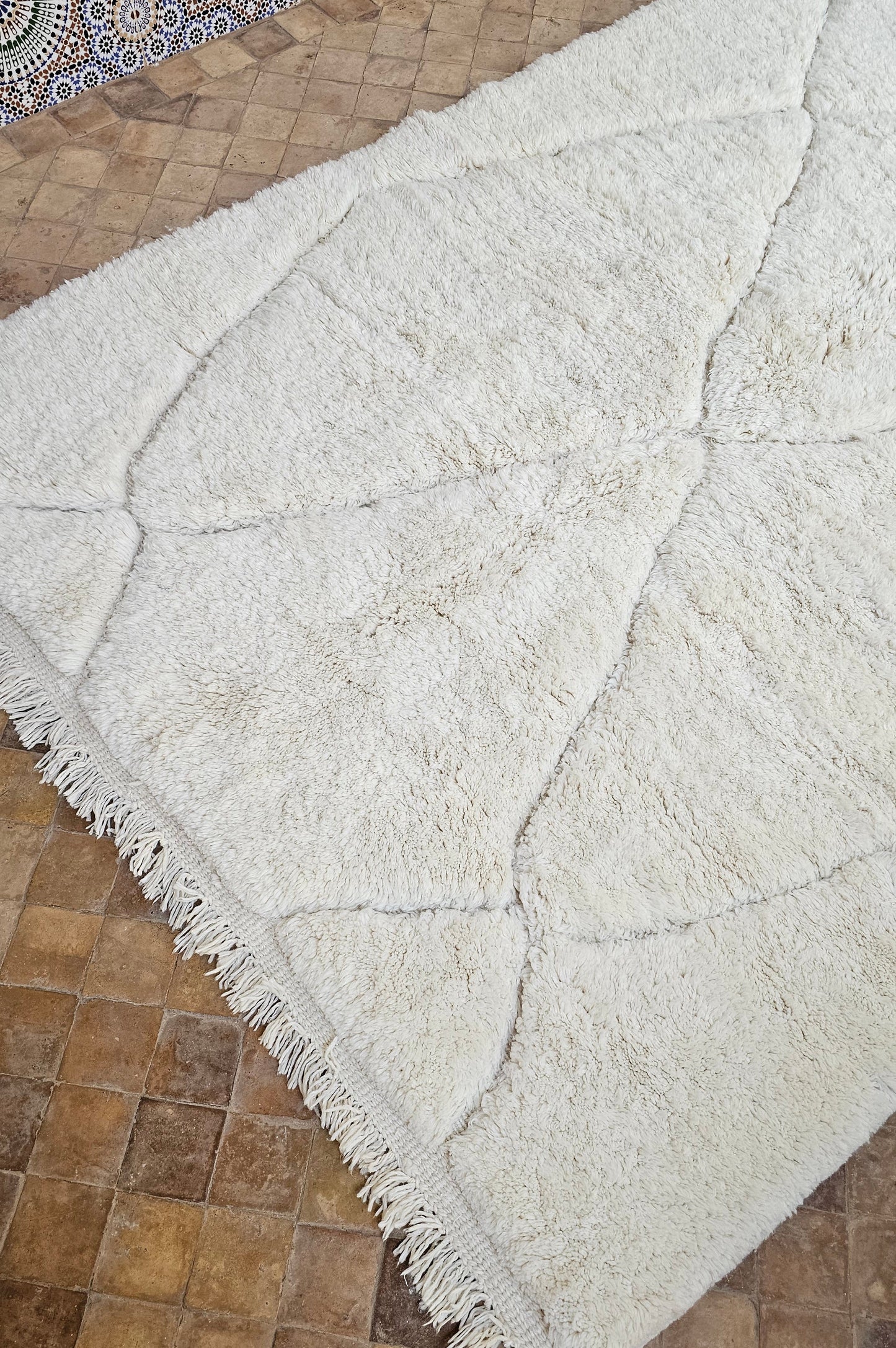 Beni Mrirt Teppich  175x252 cm uni Diamonds