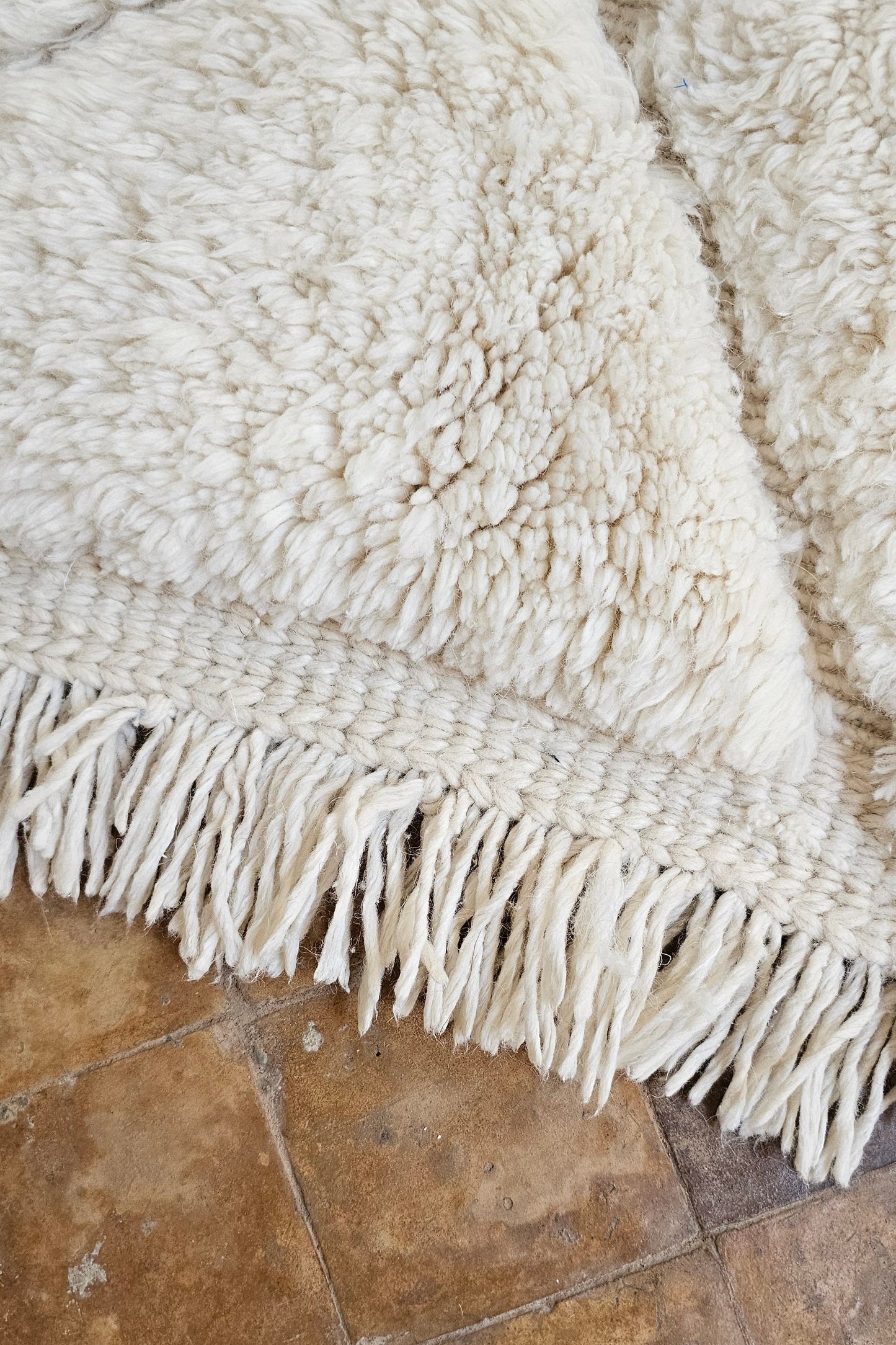 Beni Mrirt Teppich  175x252 cm uni Diamonds