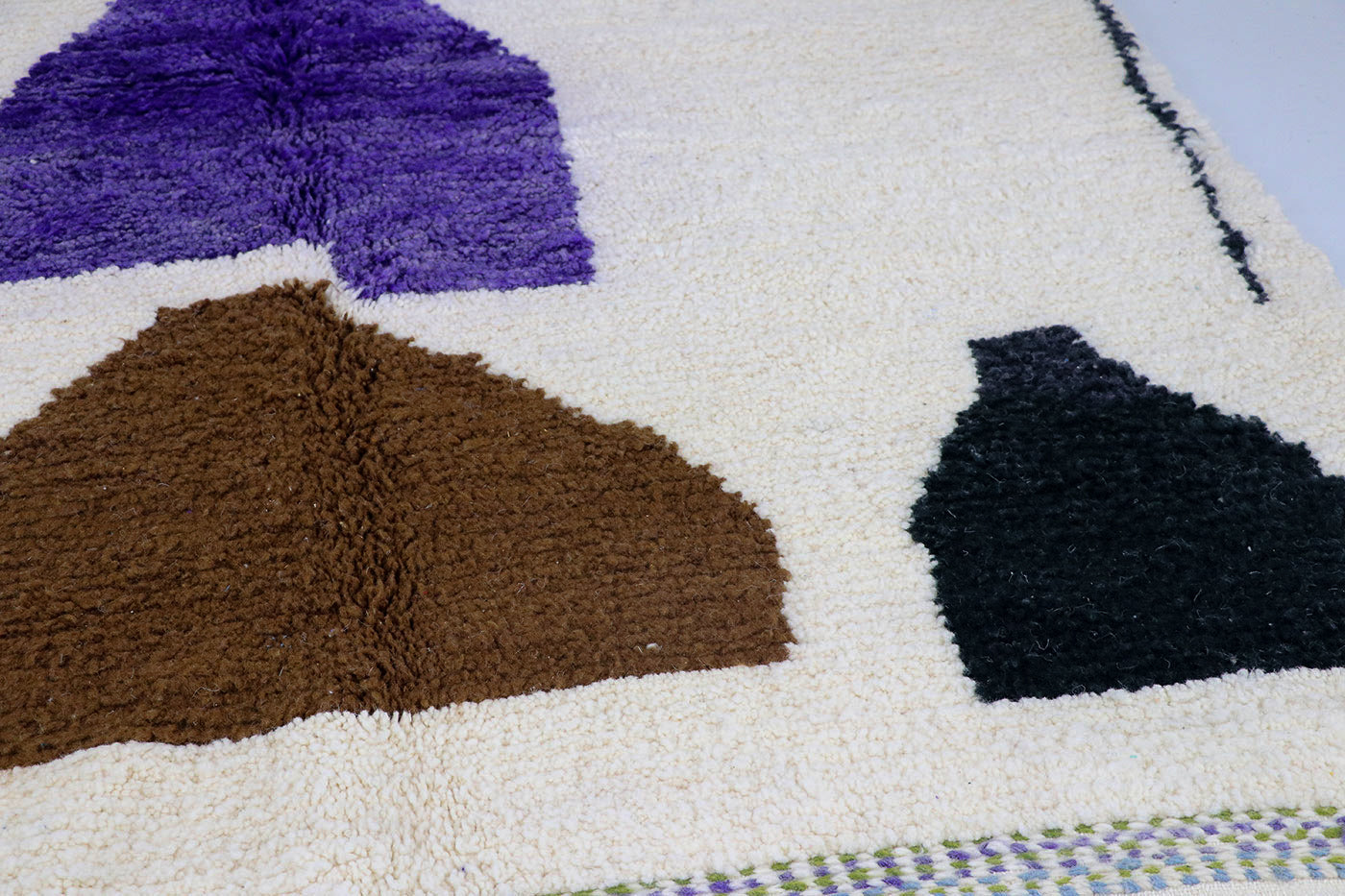 Azilal carpet brown purple 165x234 cm
