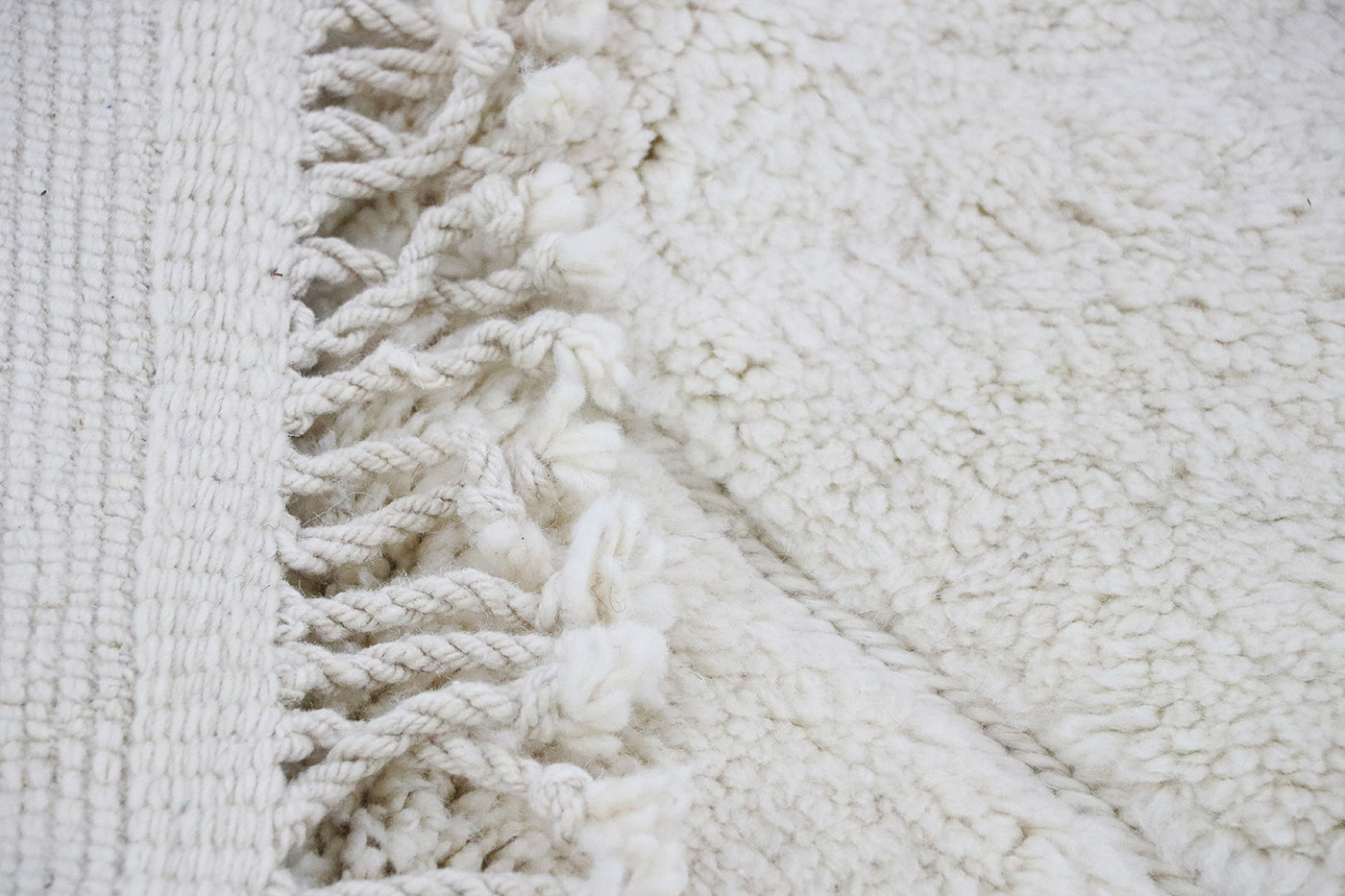 Berber carpet Beni Mrirt Triangle uni 82x120 in