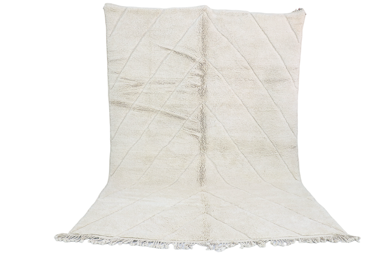 Berber carpet Beni Mrirt Triangle uni 82x120 in