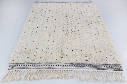 Beni Ourain carpet black dots 152x207 cm