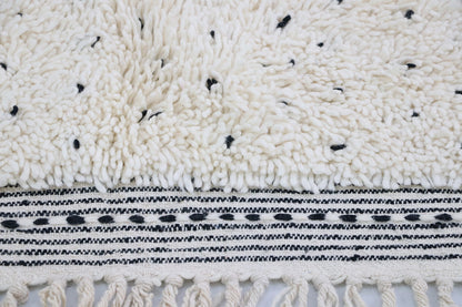 Beni Ourain carpet black dots 152x207 cm