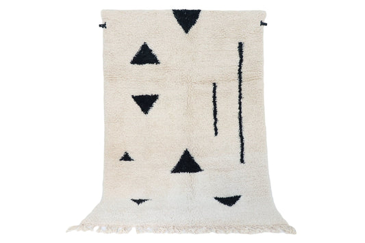 Berber carpet Beni Ourain Geometric from 60x90 cm