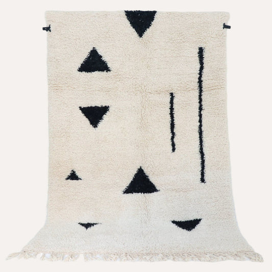 Berberteppich Beni Ourain Geometric 100% Wolle ab 60x90 cm
