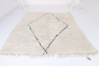 Beni Ourain Berber carpet large diamond 170x203 cm