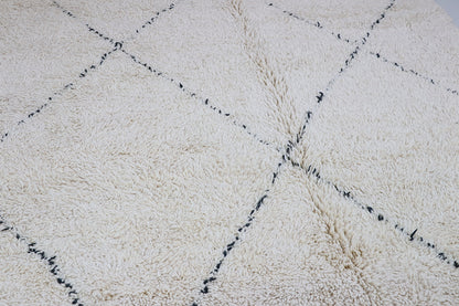 Beni Ourain diamond pattern black from 60x90 cm