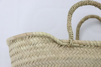 حقيبة سلة نباتية طبيعية مصنوعة يدويًا