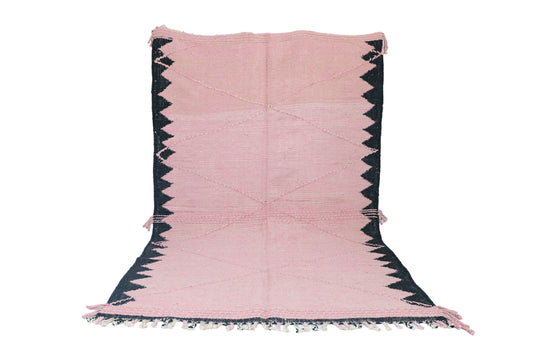 Zanafi kilim pink-black 200x300 cm